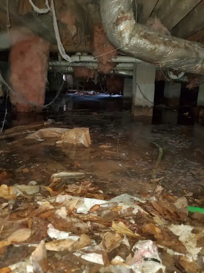 Crawl space flood assessment for Commercial Water Damage Restoration in New Windsor